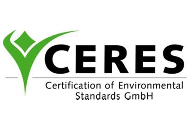 Certificado CERES (Certification of Environmental Standars GmbH).